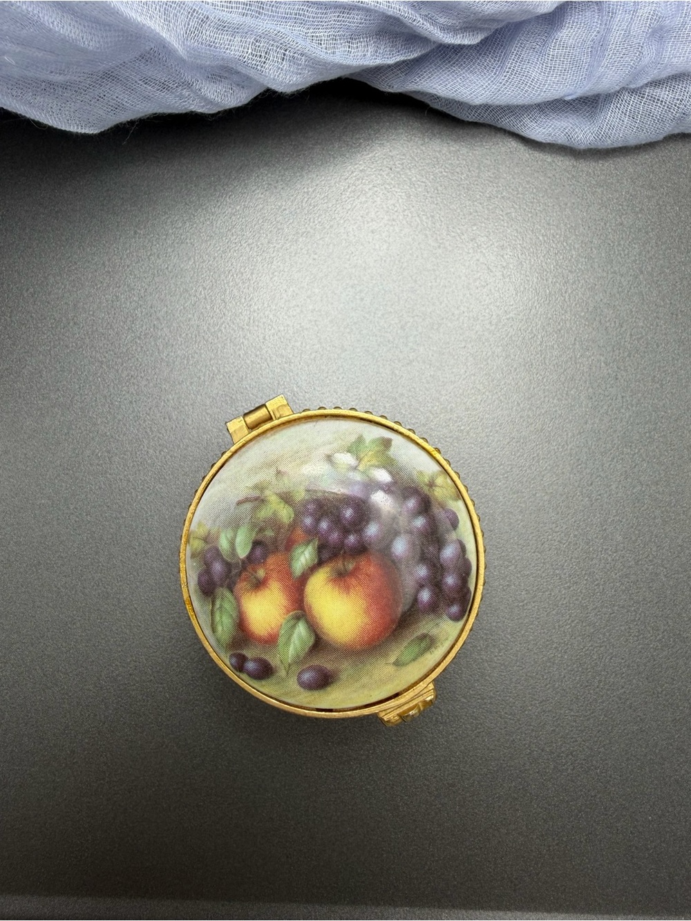 Vintage Fenton Trinket Box Bone China